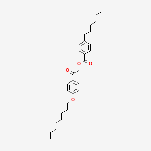 molecular formula C29H40O4 B15044785 2-[4-(Octyloxy)phenyl]-2-oxoethyl 4-hexylbenzoate 