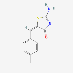 (5E)-2-imino-5-(4-methylbenzylidene)-1,3-thiazolidin-4-one