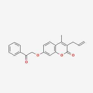 4-methyl-7-(2-oxo-2-phenylethoxy)-3-(prop-2-en-1-yl)-2H-chromen-2-one