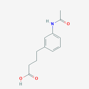 molecular formula C12H15NO3 B1504480 4-(3-Acetamidophenyl)butanoic acid CAS No. 4505-33-3