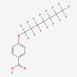 4-[(Pentadecafluoroheptyl)oxy]benzoic acid