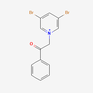 3,5-Dibromo-1-(2-oxo-2-phenylethyl)pyridinium