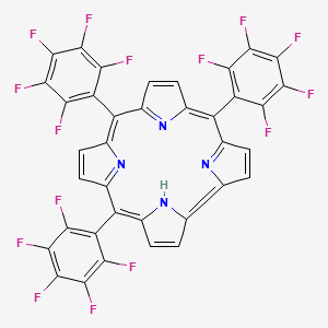 molecular formula C37H9F15N4 B1504482 5,10,15-Tris(2,3,4,5,6-pentafluorophenyl)-21H-corrin 