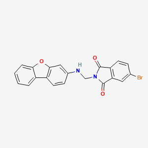 5-Bromo-2-(dibenzofuran-3-ylaminomethyl)-isoindole-1,3-dione