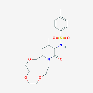 4-methyl-N-[3-methyl-1-oxo-1-(1,4,7-trioxa-10-azacyclododecan-10-yl)butan-2-yl]benzenesulfonamide