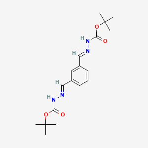 N'-[(E)-{3-[(E)-({[(Tert-butoxy)carbonyl]amino}imino)methyl]phenyl}methylidene](tert-butoxy)carbohydrazide