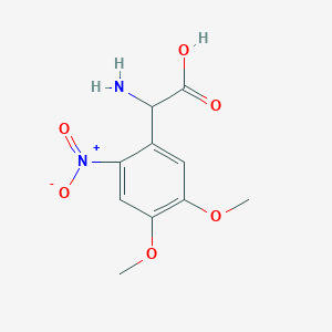 molecular formula C10H12N2O6 B1504487 2-Amino-2-(4,5-dimethoxy-2-nitrophenyl)acetic acid CAS No. 241155-20-4