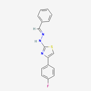 Benzaldehyde [4-(4-fluorophenyl)-1,3-thiazol-2-yl]hydrazone