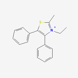 molecular formula C18H18NS+ B15044884 3-Ethyl-2-methyl-4,5-diphenyl-1,3-thiazol-3-ium CAS No. 119953-89-8