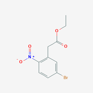 molecular formula C10H10BrNO4 B1504489 Ethyl 2-(5-bromo-2-nitrophenyl)acetate CAS No. 870274-21-8