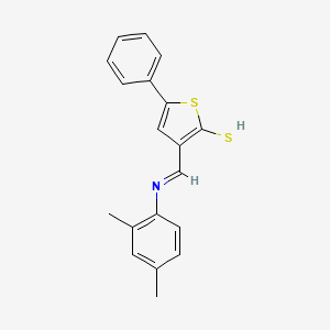 (3Z)-3-{[(2,4-dimethylphenyl)amino]methylidene}-5-phenylthiophene-2(3H)-thione