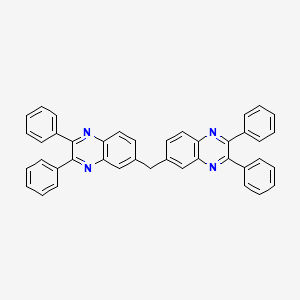 molecular formula C41H28N4 B15044896 6-[(2,3-Diphenylquinoxalin-6-yl)methyl]-2,3-diphenylquinoxaline 