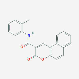 N-(2-methylphenyl)-3-oxo-3H-benzo[f]chromene-2-carboxamide