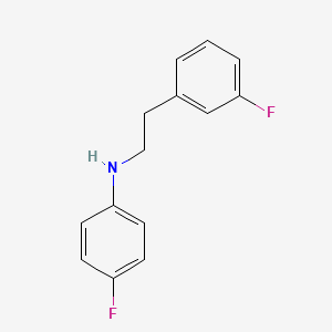 molecular formula C14H13F2N B1504500 (4-Fluoro-phenyl)-[2-(3-fluoro-phenyl)-ethyl]-amine CAS No. 885270-42-8