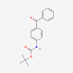 molecular formula C18H19NO3 B1504501 tert-Butyl (4-benzoylphenyl)carbamate CAS No. 232597-43-2
