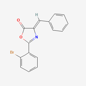 molecular formula C16H10BrNO2 B15045015 (Z)-4-Benzylidene-2-(2-bromophenyl)oxazol-5(4H)-one 