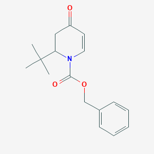 molecular formula C17H21NO3 B1504502 Benzyl 2-tert-butyl-4-oxo-3,4-dihydropyridine-1(2H)-carboxylate CAS No. 647841-89-2