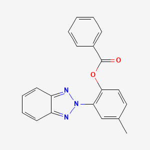 2-(2H-1,2,3-benzotriazol-2-yl)-4-methylphenyl benzoate