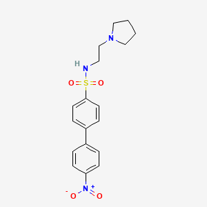 4'-nitro-N-[2-(pyrrolidin-1-yl)ethyl]biphenyl-4-sulfonamide