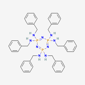 N~2~,N~2~,N~4~,N~4~,N~6~,N~6~-hexabenzyl-1,3,5,2lambda~5~,4lambda~5~,6lambda~5~-triazatriphosphinine-2,2,4,4,6,6-hexamine