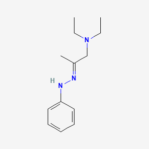 molecular formula C13H21N3 B15045138 Diethyl-(2-(phenyl-hydrazono)-propyl)-amine 