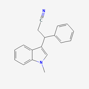 molecular formula C18H16N2 B1504514 3-(1-Methyl-1H-indol-3-yl)-3-phenylpropanenitrile CAS No. 429689-25-8