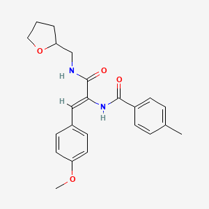 N-((Z)-2-(4-methoxyphenyl)-1-{[(tetrahydrofuran-2-ylmethyl)amino]carbonyl}vinyl)-4-methylbenzamide