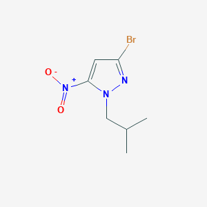 3-bromo-1-(2-methylpropyl)-5-nitro-1H-pyrazole