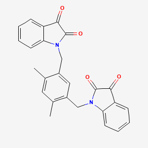 1-{5-[(2,3-dioxo-2,3-dihydro-1H-indol-1-yl)methyl]-2,4-dimethylbenzyl}-1H-indole-2,3-dione