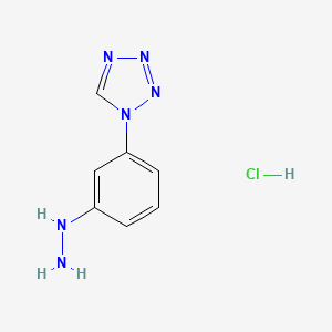 molecular formula C7H9ClN6 B1504526 1-(3-肼基苯基)-1H-四唑盐酸盐 CAS No. 847606-72-8
