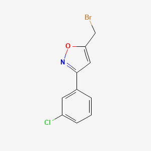 molecular formula C10H7BrClNO B1504535 5-Bromomethyl-3-(3-chloro-phenyl)-isoxazole CAS No. 205928-88-7