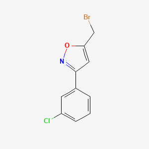 5-Bromomethyl-3-(3-chloro-phenyl)-isoxazole