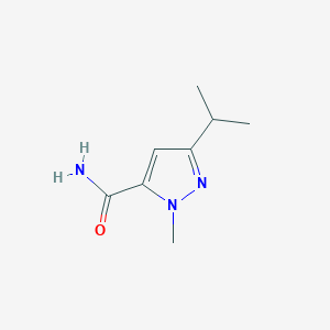 1-methyl-3-(propan-2-yl)-1H-pyrazole-5-carboxamide