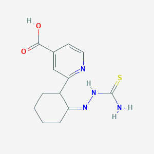 2-[(2E)-2-[(Carbamothioylamino)imino]cyclohexyl]pyridine-4-carboxylic acid