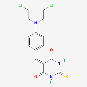 5-{4-[bis(2-chloroethyl)amino]benzylidene}-2-thioxodihydropyrimidine-4,6(1H,5H)-dione