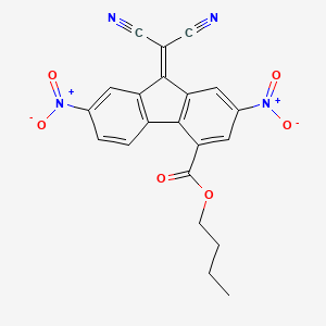 butyl 9-(dicyanomethylidene)-2,7-dinitro-9H-fluorene-4-carboxylate