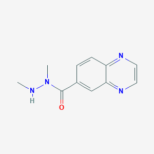 molecular formula C11H12N4O B1504547 N,N'-Dimethylquinoxaline-6-carbohydrazide CAS No. 937279-41-9