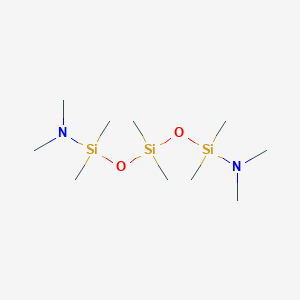 molecular formula C10H30N2O2Si3 B1504550 1,5-Bis(dimethylamino)hexamethyltrisiloxane CAS No. 24681-96-7