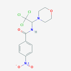 4-nitro-N-[2,2,2-trichloro-1-(4-morpholinyl)ethyl]benzamide