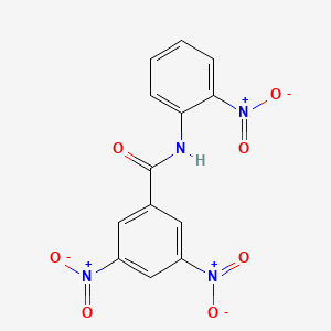 molecular formula C13H8N4O7 B15045544 3,5-dinitro-N-(2-nitrophenyl)benzamide CAS No. 36293-37-5