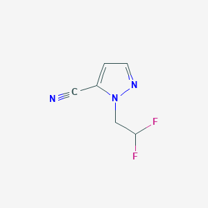 molecular formula C6H5F2N3 B15045549 1-(2,2-Difluoroethyl)-1H-pyrazole-5-carbonitrile 