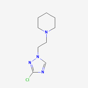 1-[2-(3-chloro-1H-1,2,4-triazol-1-yl)ethyl]piperidine