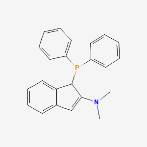 molecular formula C23H22NP B1504557 1-Diphenylphosphino-2-(N,N-dimethylamino)-1H-indene CAS No. 628323-64-8