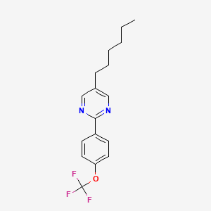 molecular formula C17H19F3N2O B15045579 5-Hexyl-2-[4-(trifluoromethoxy)phenyl]pyrimidine 