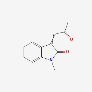 molecular formula C12H11NO2 B1504558 1-Methyl-3-(2-oxopropylidene)indol-2-one 