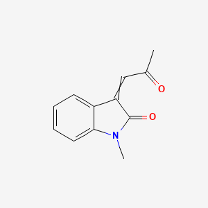 1,3-DIHYDRO-1-METHYL-3-(2-OXOPROPYLIDENE)-2H-INDOL-2-ONE