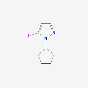 molecular formula C8H11IN2 B15045583 1-Cyclopentyl-5-iodo-1H-pyrazole 