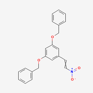 molecular formula C22H19NO4 B1504559 1,1'-{[5-(2-Nitroethenyl)-1,3-phenylene]bis(oxymethylene)}dibenzene CAS No. 86255-44-9