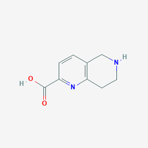 molecular formula C9H10N2O2 B1504560 5,6,7,8-Tetrahydro-1,6-naphthyridine-2-carboxylic acid CAS No. 1361381-50-1