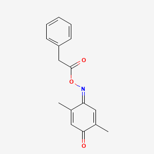 [(1E)-2,5-Dimethyl-4-oxocyclohexa-2,5-dien-1-ylidene]amino 2-phenylacetate